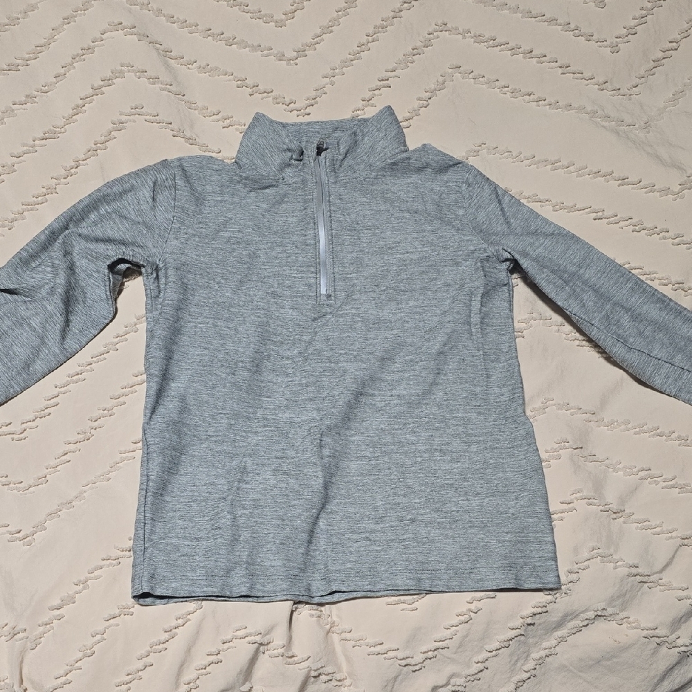 Joe Fresh Kids' Heather Gray Quarter-Zip Pullover